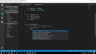 Implementation of Graph in JavaScript