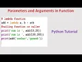 Parameters and arguments Python Lambda function Local and global GE8151-PSPP Tamil 29