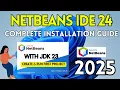How to Install NetBeans IDE 24 on Windows 10 11 2025 Run Java Program in Netbeans IDE
