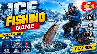 Ice Fishing Game 🎣❄️ | Catch Big Fish on Frozen Lake | Fishing Game 2026
