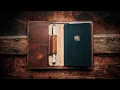 Making a HANDMADE LEATHER PEN-LOOP JOURNAL || HYPER ASMR