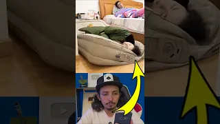 تجربة أغرب سرير متنقل قابل لنفخ 