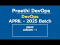 DAY - 6 DEVOPS BATCH APRIL 2025 LINUX BASICS