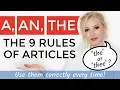 Download Lagu 9 RULES OF ARTICLES - A, AN, THE or 'THEE' ? - Use and pronounce correctly every time!