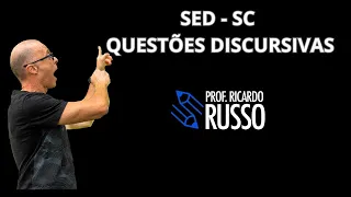SED - SC - QUESTÕES DISCURSIVAS