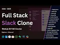 Fullstack Slack Clone Next js 15 Postgresql Supabase Typescript Bun Socket io Deployment