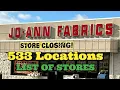 LIQUIDATION Joann Fabrics Closing Forever
