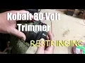 How to replace line for a Kobalt 80 Volt Trimmer - Restringing