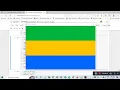 flag of Gabon Python turtle library Python for beginners