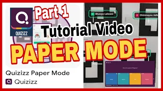 QUIZIZZ PAPER MODE A DIGITAL QUIZ TOOL FOR OFFLINE LEARNING Part I