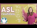 Daily Routine Signs in ASL Time Eating Sleeping Morning Part 1