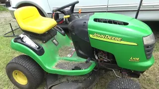 DISABLING ALL SAFETY SWITCHES on a John Deere L108