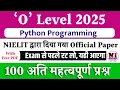 Top 100 Python Programming M3-R5 1 MCQs O Level M3 R5 Question Paper 2025 O Level Marathon Class