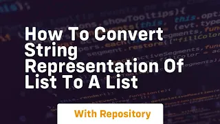 how to convert string representation of list to a list