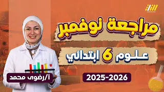 اقوي مراجعه شهر نوفمبر علوم الصف السادس الابتدائي 