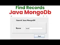 Search using Java MongoDb