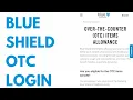 Blue Shield OTC Login Card Order Online Catalog