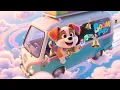 Lagu Boom Boom Puppy Sky Van 🐶☁️ Fun Toddler Adventure Song | Baby Learning Rhyme