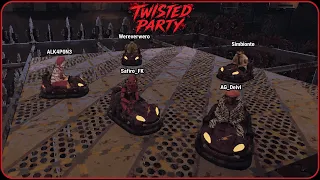 Jugando Twisted Party con el team Becarios