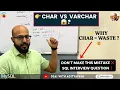 What is CHAR vs VARCHAR SQL Interview Question