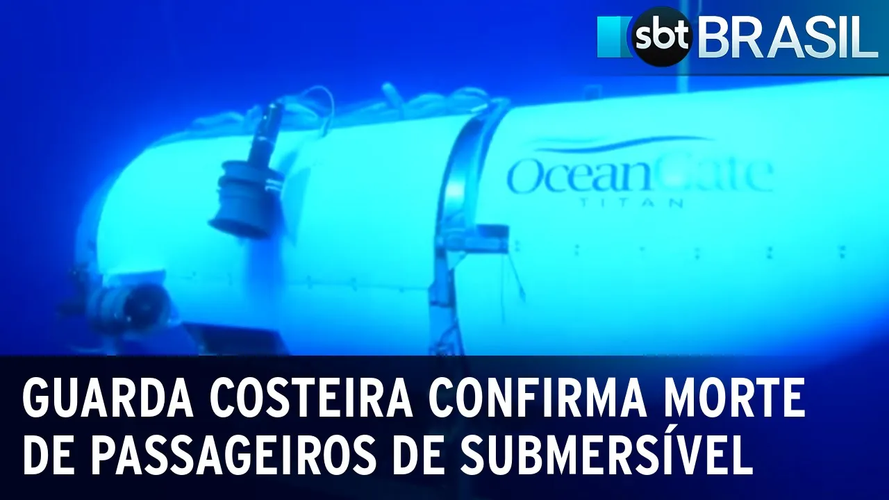 Guarda costeira confirma morte de passageiros de submersível | SBT Brasil (22/06/23)