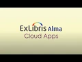 Cloud Apps in Alma