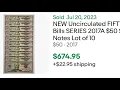 THESE 50 SEQUENTIAL BILLS ARE SELLING FOR HUNDREDS