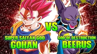 super saiyan god gohan vs beerus dragon ball z what if battle