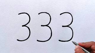 How To Draw Fish From Number 333 Easy Fish Drawing For Beginners मछल च त र 