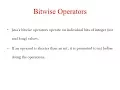 BitWise Operators in Java Java Tutorial For Beginners