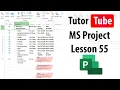 Microsoft Project - Lesson 55