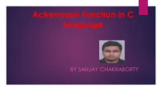 Ackermann Function in C