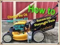 Cub Cadet Mower Maintenance Change oil spark plug air-filter and sharpen blade