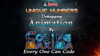 Find Unique Numbers Using HashMap in Java Coding Maxima