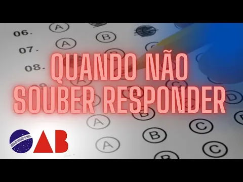 Download MP3 OAB 2023 | Faça isso quando não souber a resposta na 1ª fase