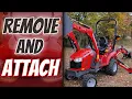 How to remove the backhoe and Front Loader from your Massey Ferguson GC1725