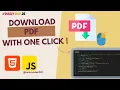 Download PDF with Just HTML JS No Library Needed js