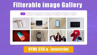 Responsive Filterable Image Gallery Using HTML CSS Javascript Portfolio Lightbox Image Gallery