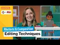 Editing Techniques Rhetoric Composition Study Hall