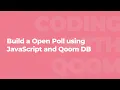 How to create an online poll with JavaScript and database - 1 Intro
