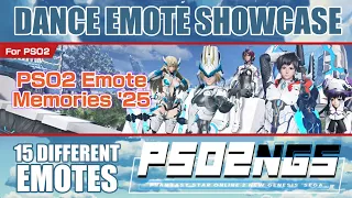 PSO2 NGS Emote Memories 25 - Dance Emotes Showcase