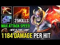 Download Lagu WTF Max Attack Speed 1184 Damage Per Hit 100% Machine Gun Right Click 1 Shot Finger Lion Dota 2