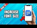 How to Increase Font Size on Google Docs App