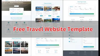 HTML CSS Hotel and Travel Website Free Source code