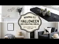 275 Minimalist Halloween Decorating Ideas Black Taper Rows and White Pumpkin Cluster Setups 2026