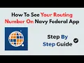 How to See Your Routing Number on Navy Federal App Step-by-Step Mobile Banking Guide