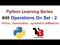 Operations On Set In Python Union Update Intersection Symmetric Difference Tech Blooded