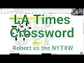 Trying out the free LA Times crossword