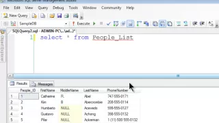 SQL Server Express 2008 R2 Tutorial 11 - View