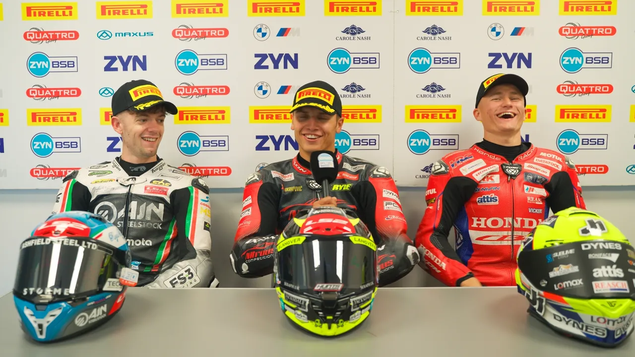 2026 ZYN BSB - Round 11 - Brands Hatch - Front row Qualifying reactions